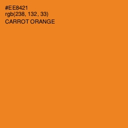 #EE8421 - Carrot Orange Color Image
